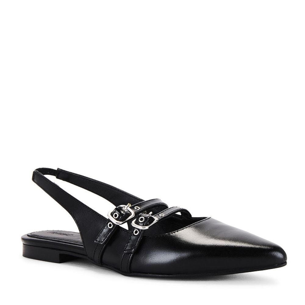 Alohas Women's Wren Leather Pumps in Black