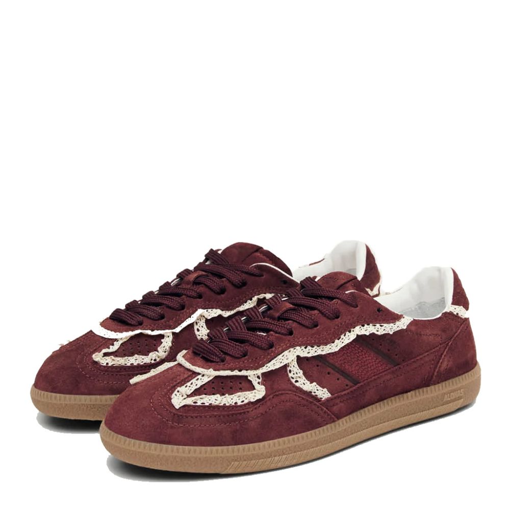 Alohas Women's Tb.490 in Crochet Burgundy Leather