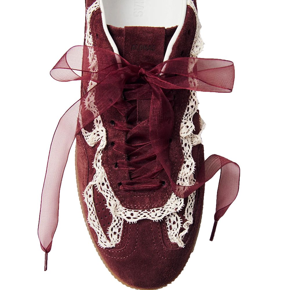 Alohas Women's Tb.490 in Crochet Burgundy Leather