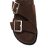 Alohas Women's Alba Sandal in Suede Brown - Getoutside Shoes