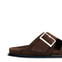 Alohas Women's Alba Sandal in Suede Brown - Getoutside Shoes