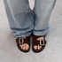 Alohas Women's Alba Sandal in Suede Brown - Getoutside Shoes