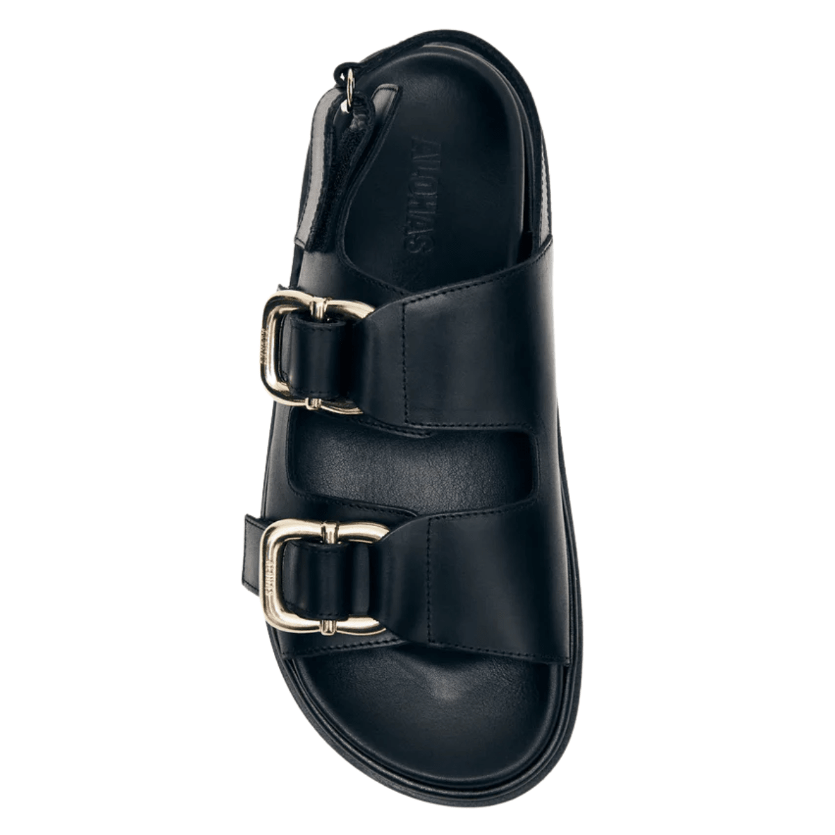 Alohas Women's Harper Leather Sandals in Black - Getoutside Shoes