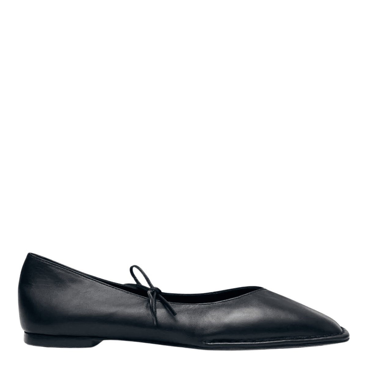 Alohas Women's Sway Leather Ballet Flats in Black - Getoutside Shoes