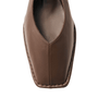 Alohas Women's Sway Leather Ballet Flats in Chestnut Brown - Getoutside Shoes