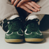 Alohas Women's Tb.490 in Rife Forest Green Leather - Getoutside Shoes