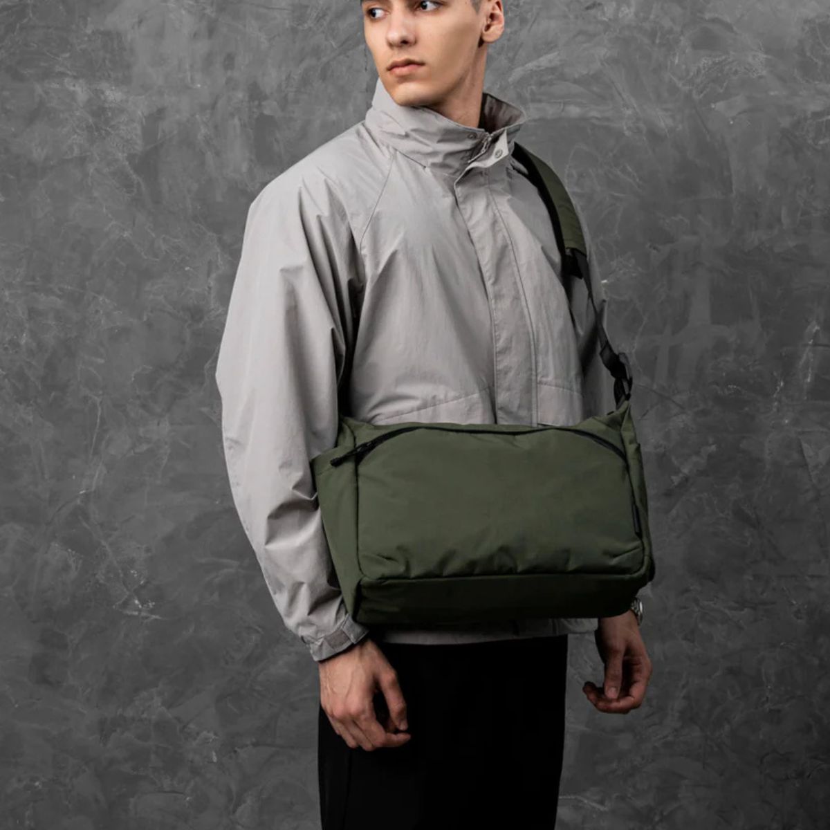 Alpaka Flight Satchel 11L in Green Axoflux 210D - Getoutside Shoes