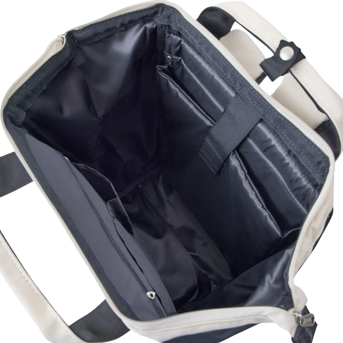 Anello Cross Bottle Backpack Regular in White Black - Getoutside Shoes