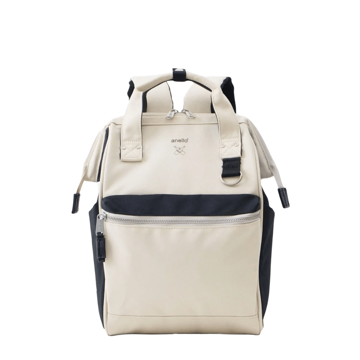 Anello Cross Bottle Backpack Small in White Black - Getoutside Shoes