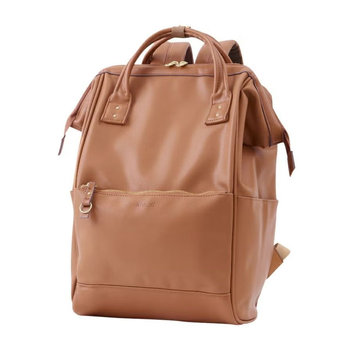 Anello Re:Retro Clasp Backpack Regular in Camel - Getoutside Shoes