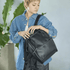 Anello Re:Retro Clasp Backpack Small in Black - Getoutside Shoes