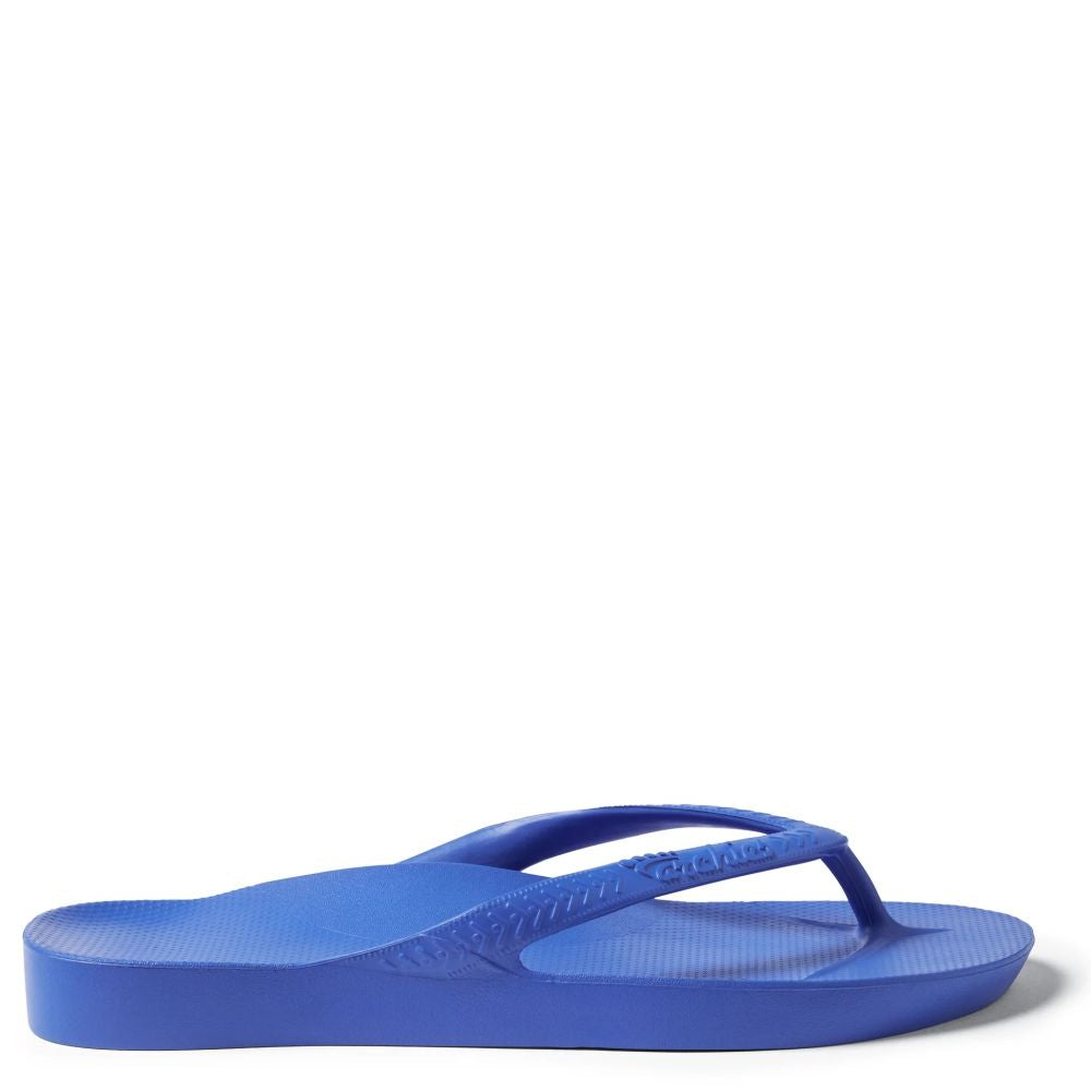 Archies Women's Arch Support Flip Flops in Royal Blue