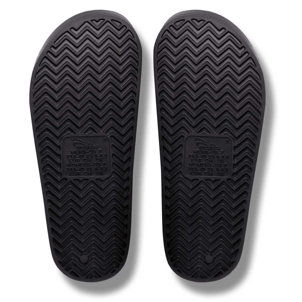 Archies Arch Support Slides in Black