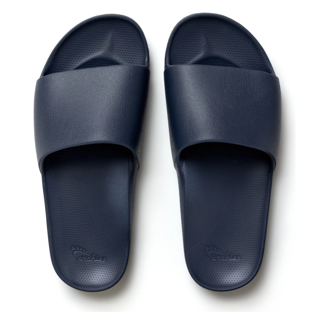 Archies Arch Support Slides in Navy