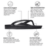 Archies Arch Support Flip Flops in Black - Getoutside Shoes