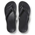 Archies Arch Support Flip Flops in Black - Getoutside Shoes