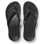 Archies Arch Support Flip Flops in Black - Getoutside Shoes