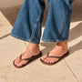 Archies Arch Support Flip Flops in Brown - Getoutside Shoes