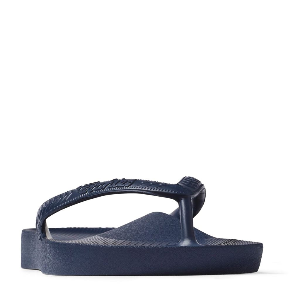 Archies Arch Support Flip Flops in Navy - Getoutside Shoes