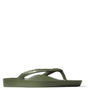 Archies Arch Support Flip Flops in Olive - Getoutside Shoes