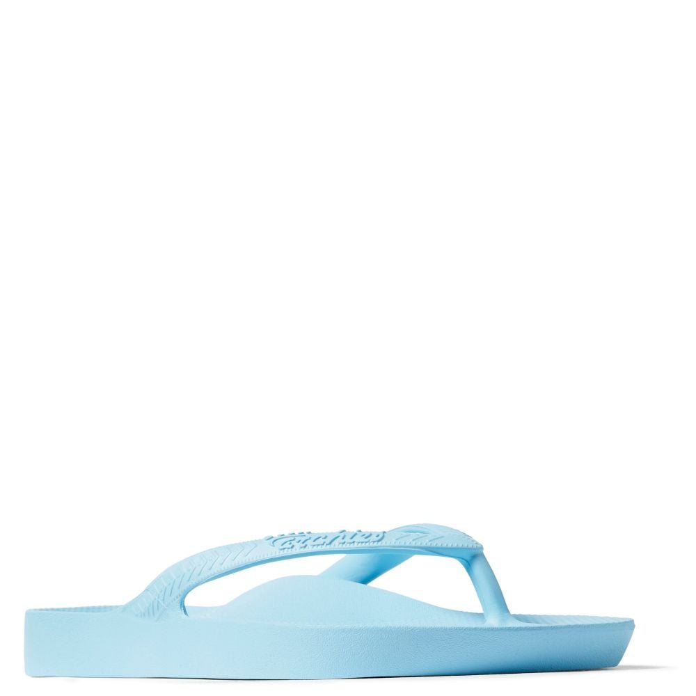 Archies Arch Support Flip Flops in Sky Blue - Getoutside Shoes