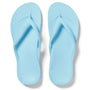 Archies Arch Support Flip Flops in Sky Blue - Getoutside Shoes