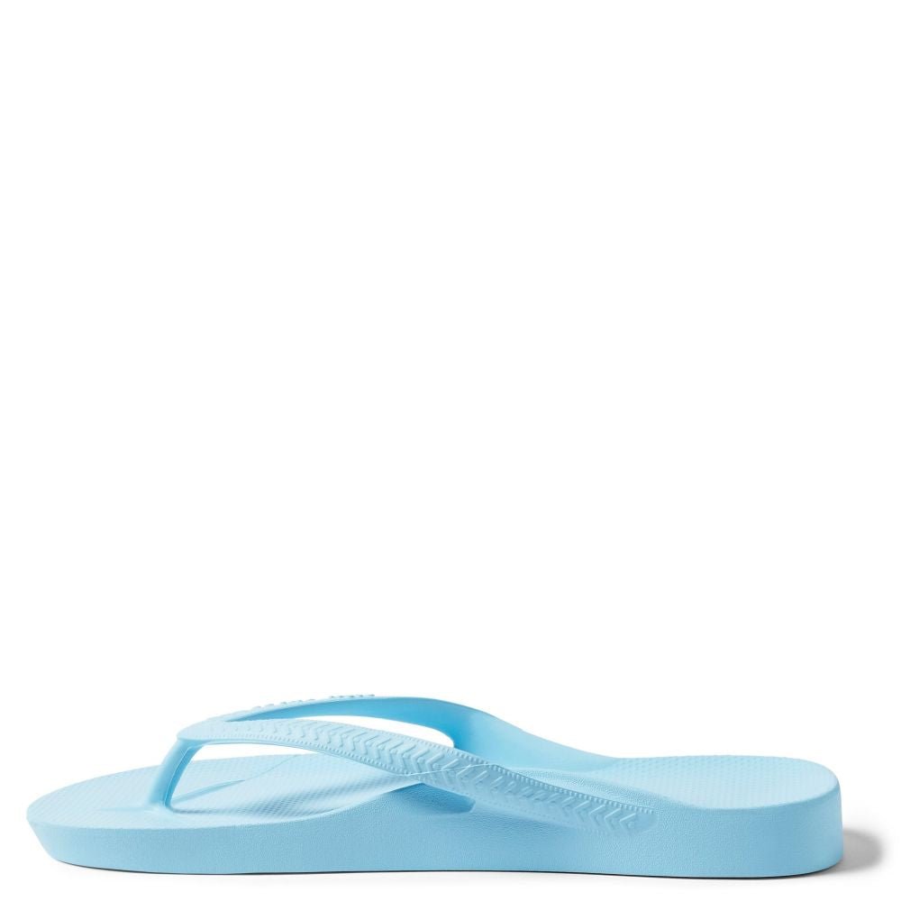 Archies Arch Support Flip Flops in Sky Blue - Getoutside Shoes