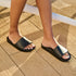 Archies Arch Support Slides in Black - Getoutside Shoes