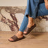 Archies Arch Support Slides in Brown - Getoutside Shoes