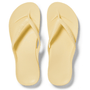 Archies Women's Arch Support Flip Flops in Lemon - Getoutside Shoes