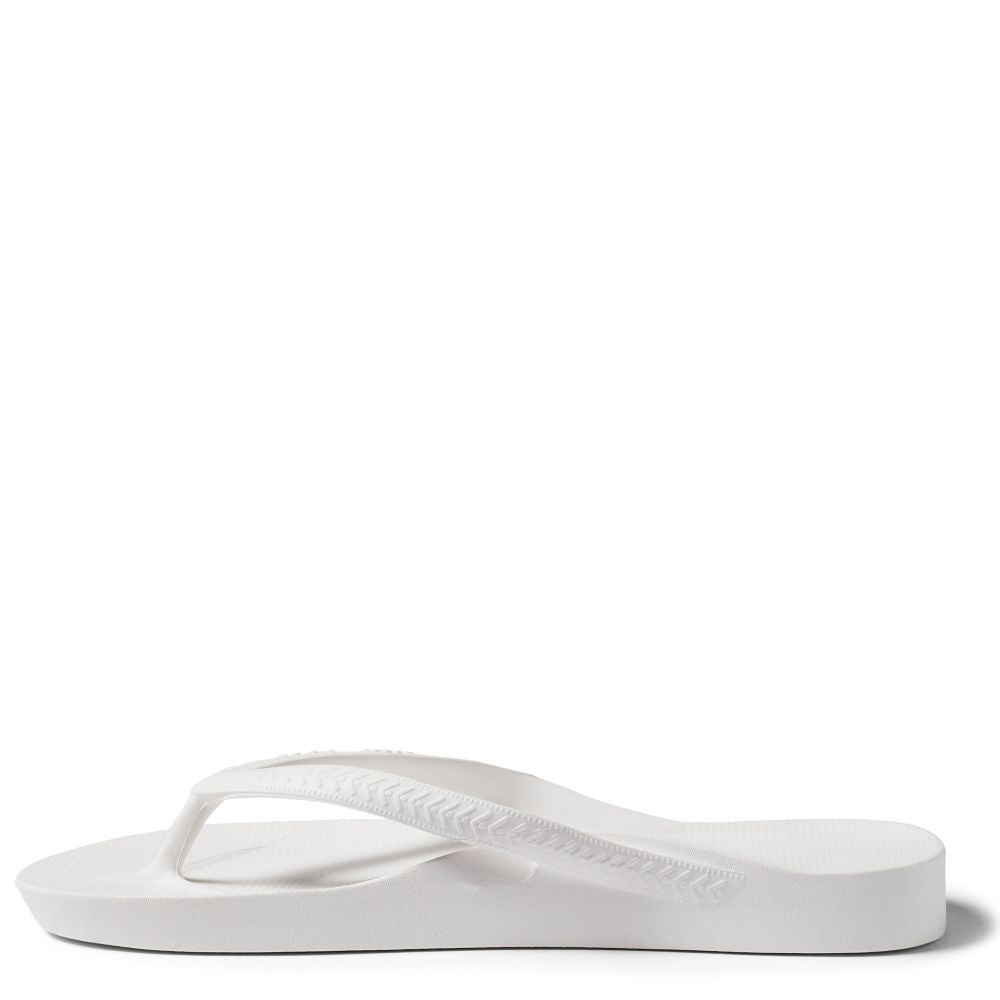 Archies Women's Arch Support Flip Flops in White - Getoutside Shoes