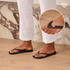 Archies Women's Crystal Arch Support Flip Flops in Black - Getoutside Shoes