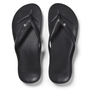 Archies Women's Crystal Arch Support Flip Flops in Black - Getoutside Shoes