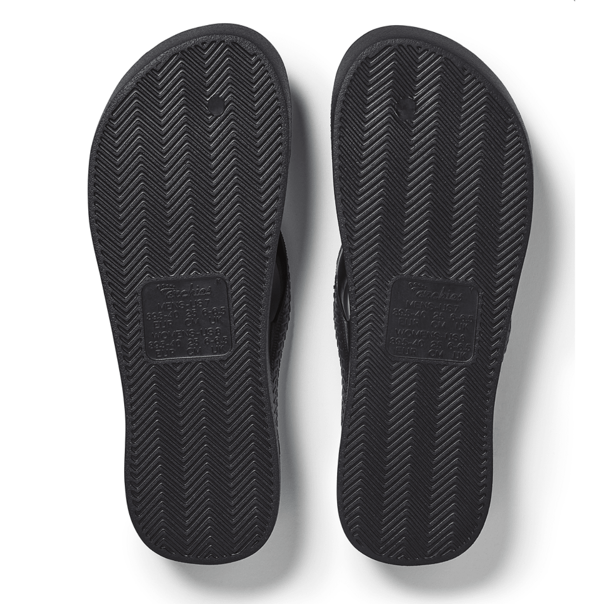 Archies Women's Crystal Arch Support Flip Flops in Black - Getoutside Shoes
