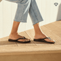 Archies Women's Crystal Arch Support Flip Flops in Black - Getoutside Shoes