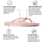 Archies Women's Crystal Arch Support Flip Flops in Pink - Getoutside Shoes
