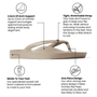 Archies Women's Crystal Arch Support Flip Flops in Taupe - Getoutside Shoes
