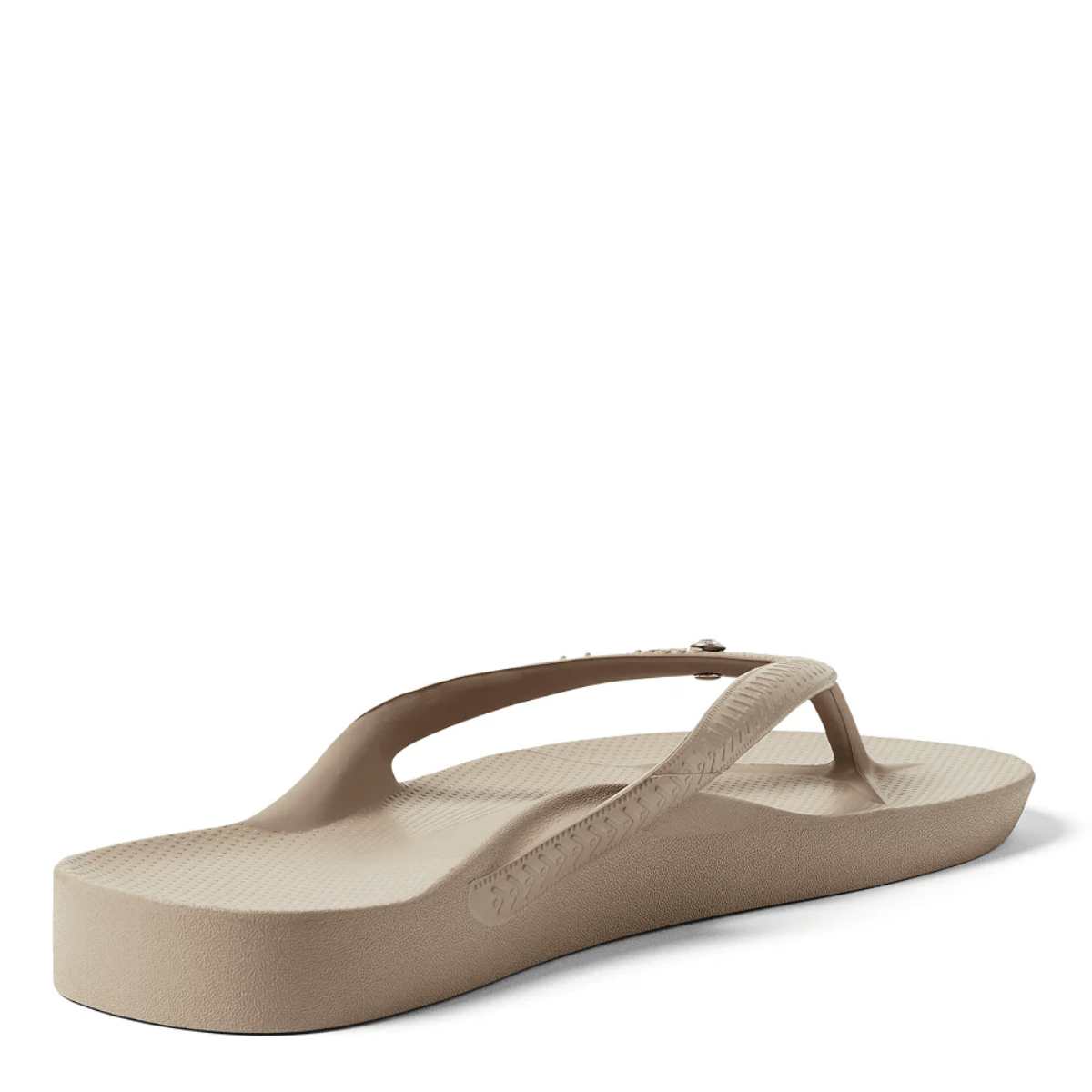Archies Women's Crystal Arch Support Flip Flops in Taupe - Getoutside Shoes
