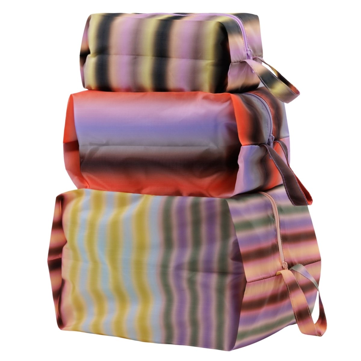 Baggu 3D Zip Set in Gradient Stripes - Getoutside Shoes