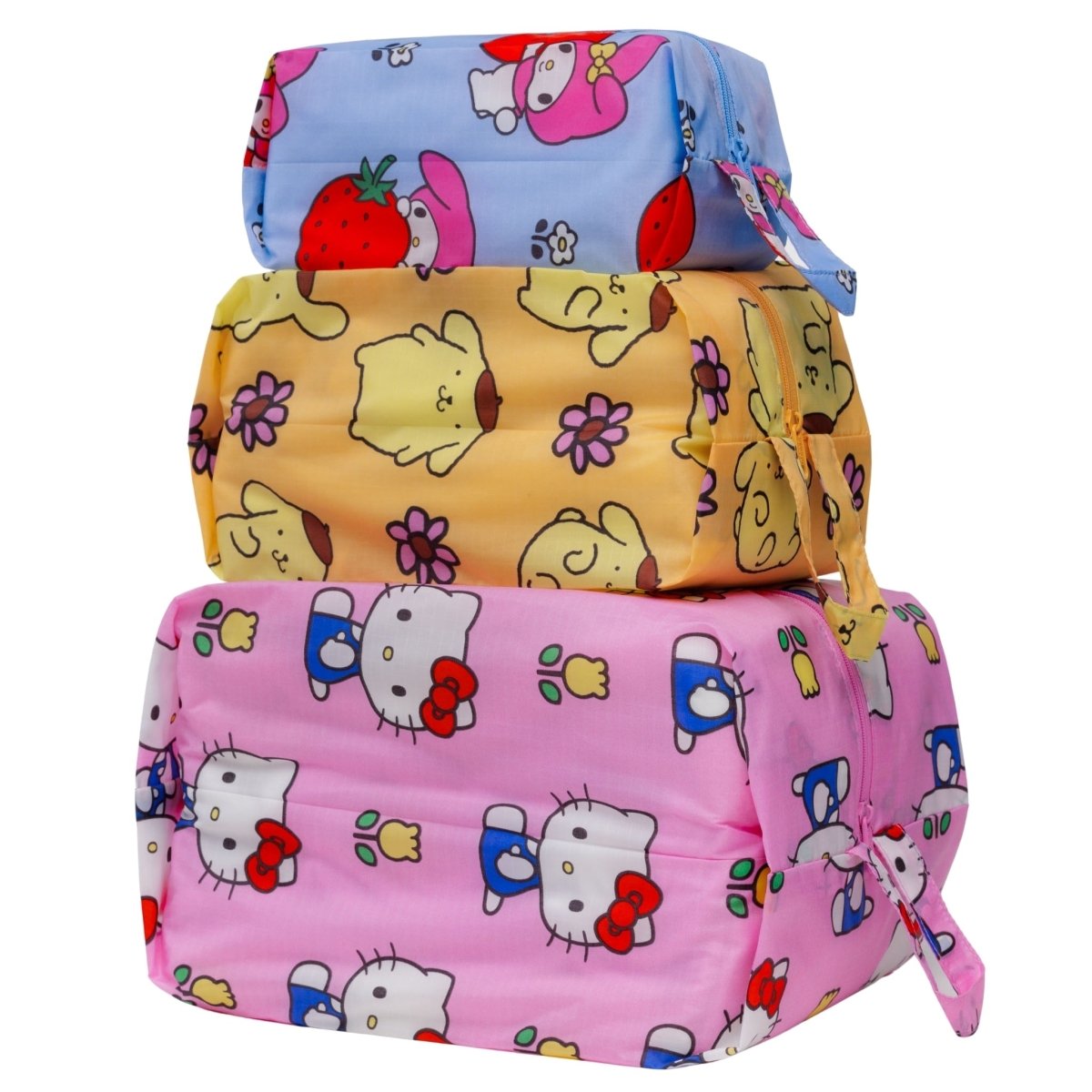 Baggu 3D Zip Set in Hello Kitty and Friends Florals - Getoutside Shoes