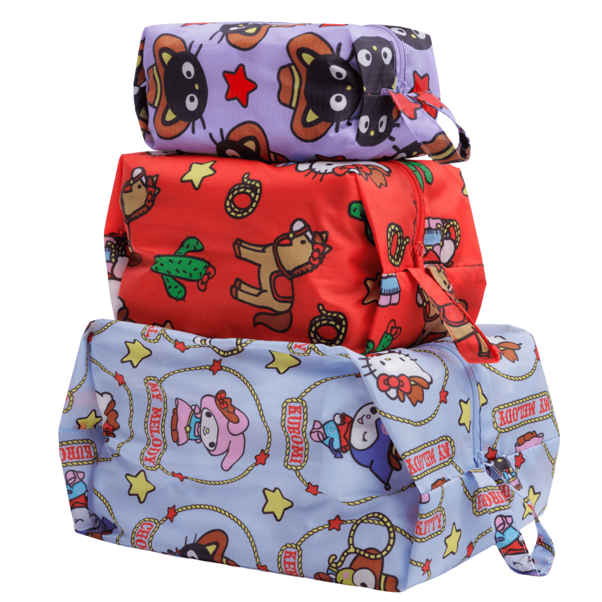Baggu 3D Zip Set in Hello Kitty & Friends Western - Getoutside Shoes