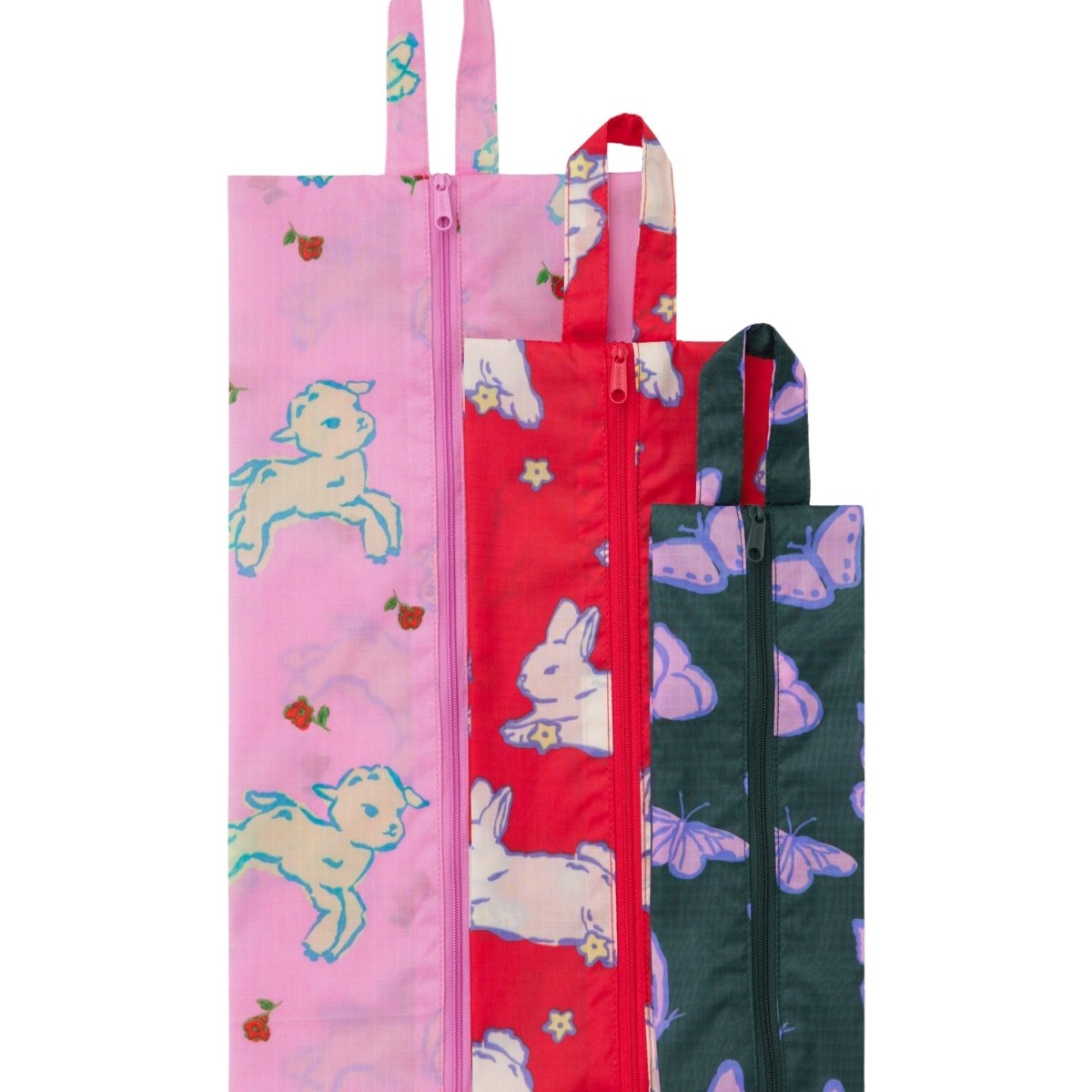 Baggu 3D Zip Set in Spring Animals - Getoutside Shoes