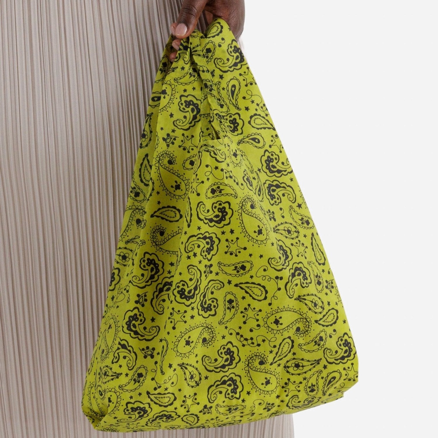 Baggu Baby Baggu in Chartreuse Paisley - Getoutside Shoes