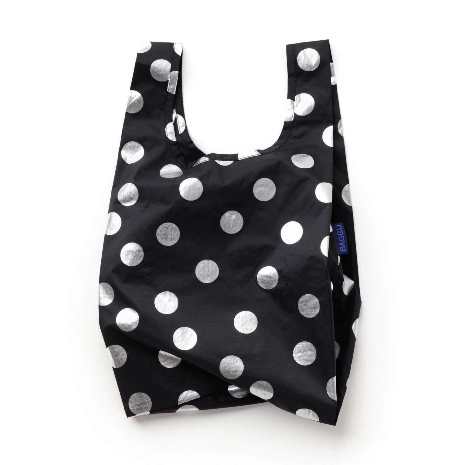 Baggu Baby Baggu in Silver Metallic Polka Dot - Getoutside Shoes