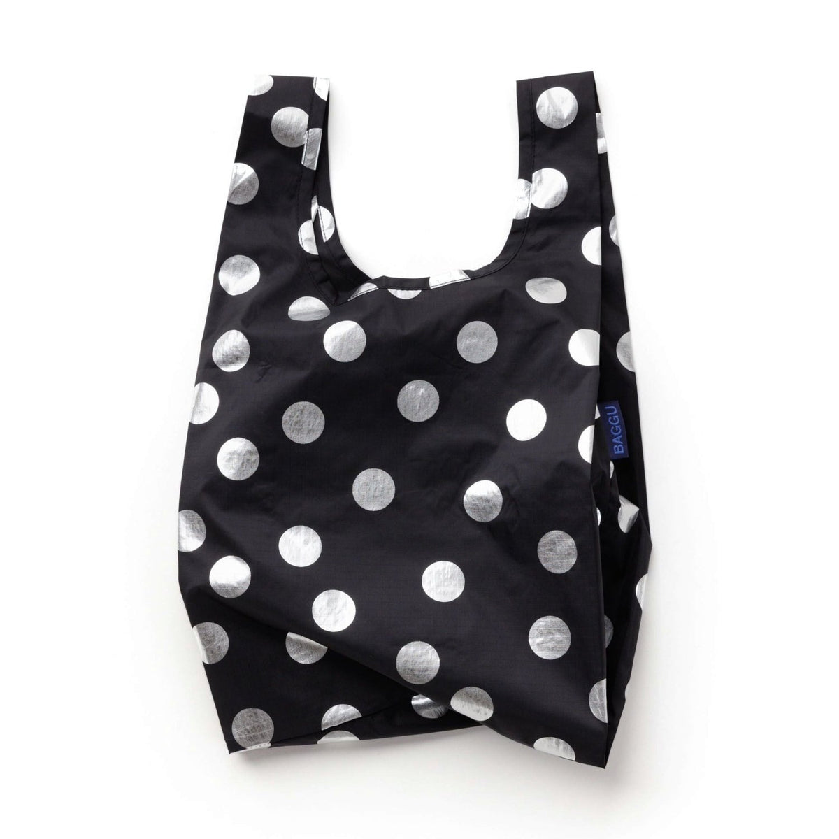 Baggu Baby Baggu in Silver Metallic Polka Dot - Getoutside Shoes