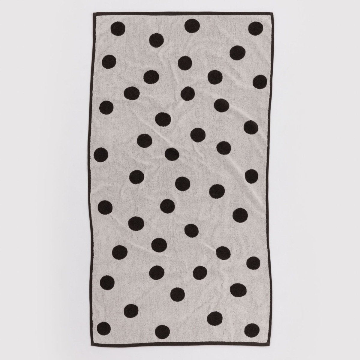Baggu Bath Towel in Cream and Black Polka Dot - Getoutside Shoes