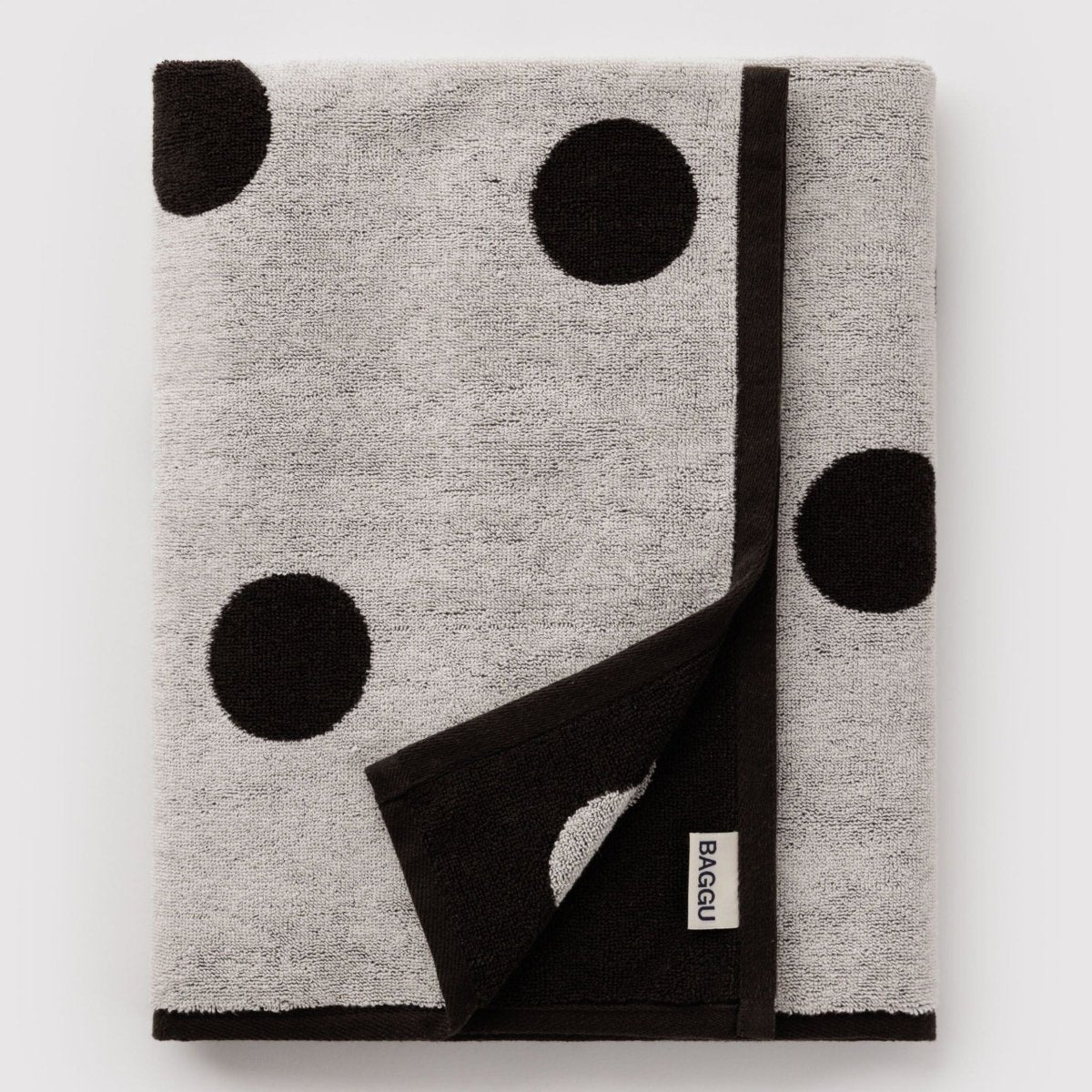 Baggu Bath Towel in Cream and Black Polka Dot - Getoutside Shoes