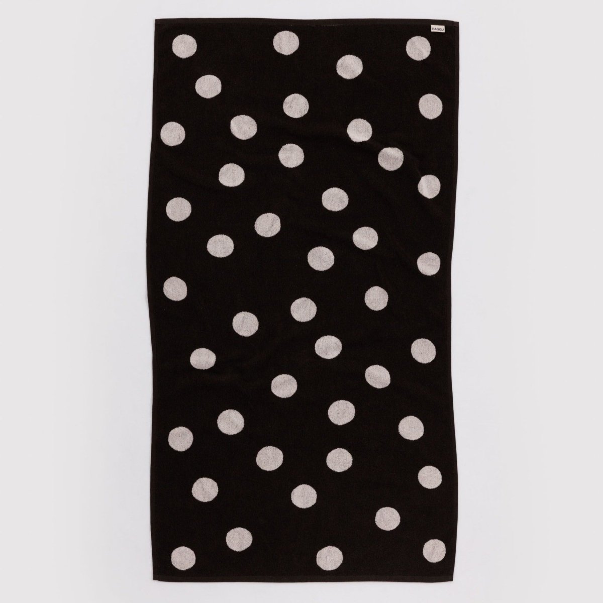 Baggu Bath Towel in Cream and Black Polka Dot - Getoutside Shoes