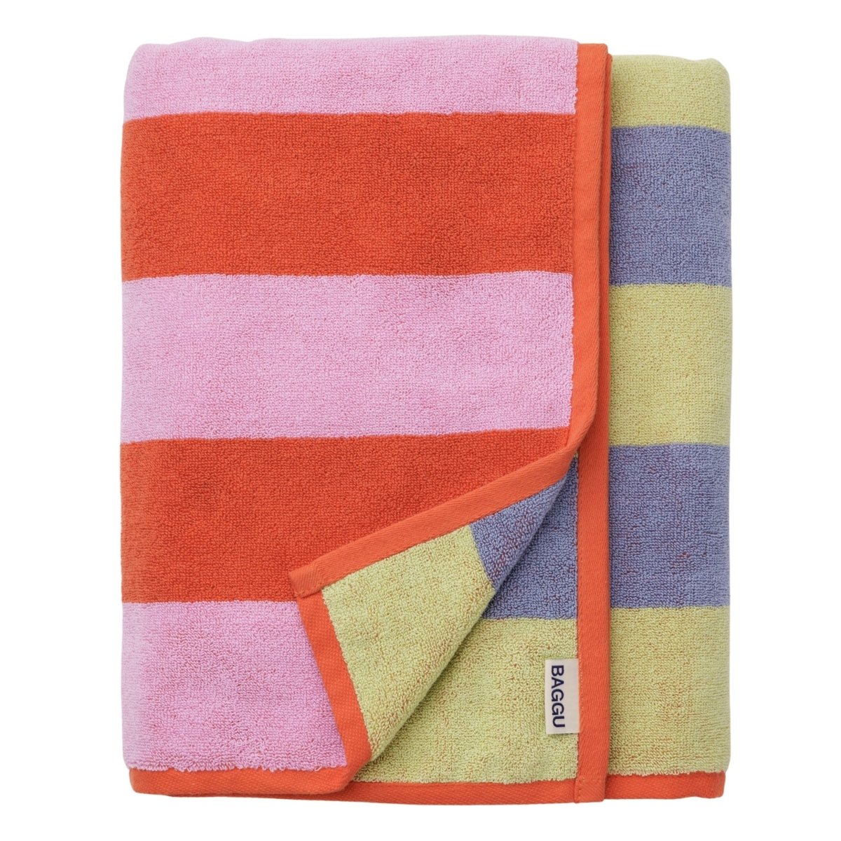 Baggu Bath Towel in Pool Stripe - Getoutside Shoes