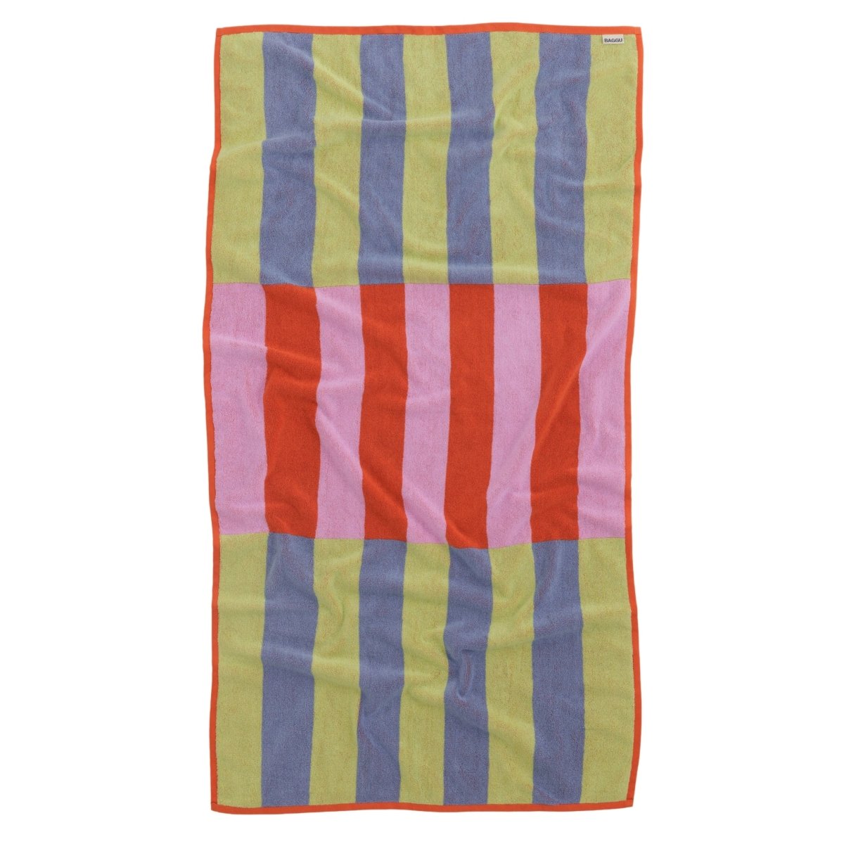 Baggu Bath Towel in Pool Stripe - Getoutside Shoes